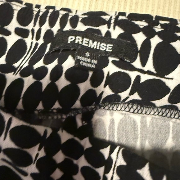 Premise Black and White Abstract Print Pants - Picture 8 of 9